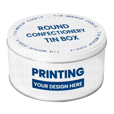 Hộp Thiếc Tròn In Bánh Kẹo (Nhỏ)